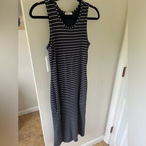 Casual navy/white striped dress. Great condition